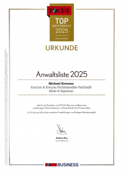 1 von 1000 Top Anwälten 2025
