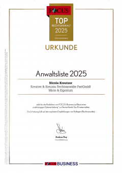 1 von 1000 Top Anwälten 2025
